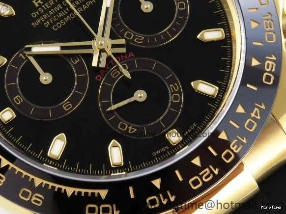 MiroTime 0103 DAYTONA 116518 APSF 1:1 BEST EDITION BLACK DIAL ON OYSTERFLEX RUBBER STRAP SH RelaxedFit 1782